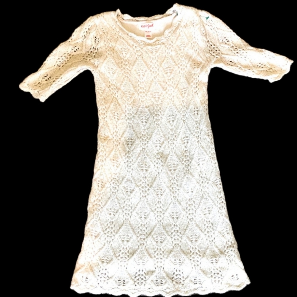 🇺🇦 New Cat & Jack Sweater Dress Girls Spring Cold Weather Family Photo Outfit